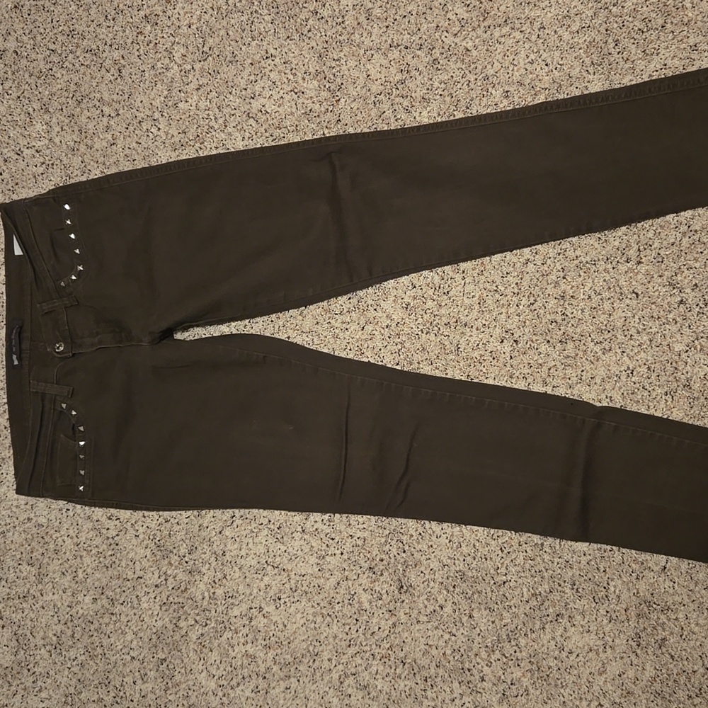 LEVIS 524 Too Superlow Olive Jeans Size 11 Womens Y2K